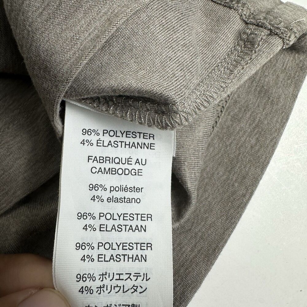 Vuori Short Sleeve Strato Pocket Tee Sz Medium Relaxed Fit Taupe Heather Stretch - Picture 10 of 10